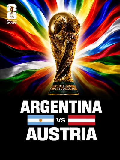 FIFA World Cup 2026: Argentina vs Austria poster