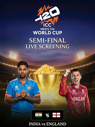 T20 World Cup 2026 - Semi Final 2: India Vs England poster