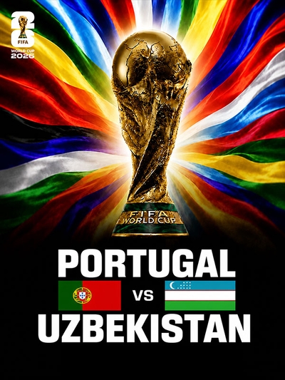 FIFA World Cup 2026: Portugal vs Uzbekistan poster