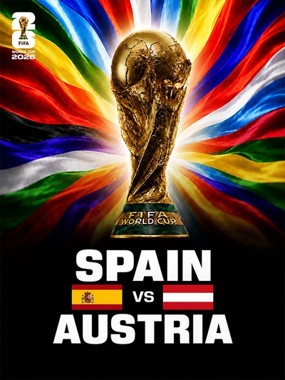 FIFA World Cup 2026: Spain vs Austria poster